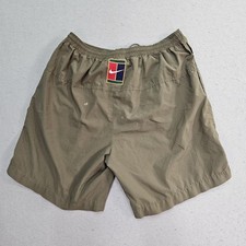 Vtg 90s Nike Challenge Court Shorts Mens Large Olive Green Lined Athletic Patch