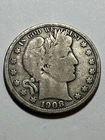 1908-D BARBER SILVER HALF DOLLAR ~ ~NICE OLD COIN~ 90% SILVER