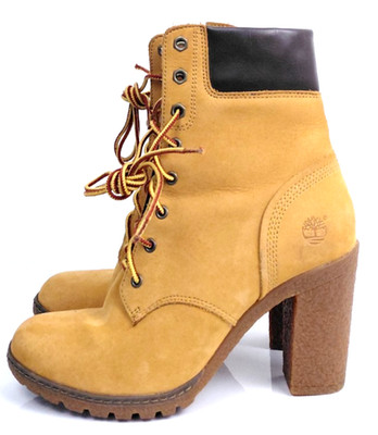 Timberland Women's Size 6 Earthkeepers Glancy 3.5 inch Wheat Heel Boots