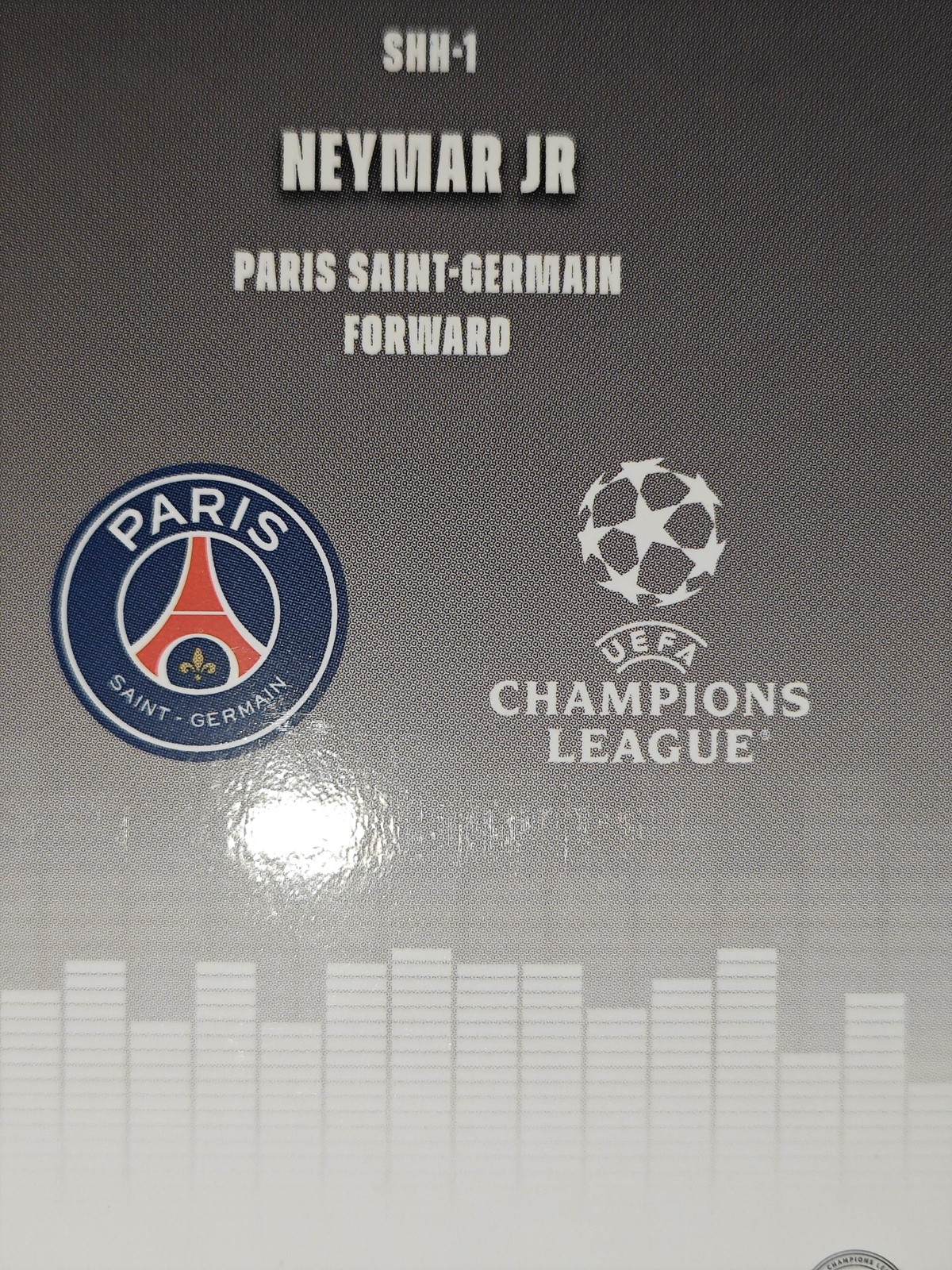 2025-26 Topps Chrome UCC Neymar Jr. Silenced Orange LogoFractor 17/25 PSG view 3