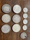 Lot 90% Silver 3 Peace Dollar, 3 Morgan 1 Walking Liberty 4 Washington Quarters