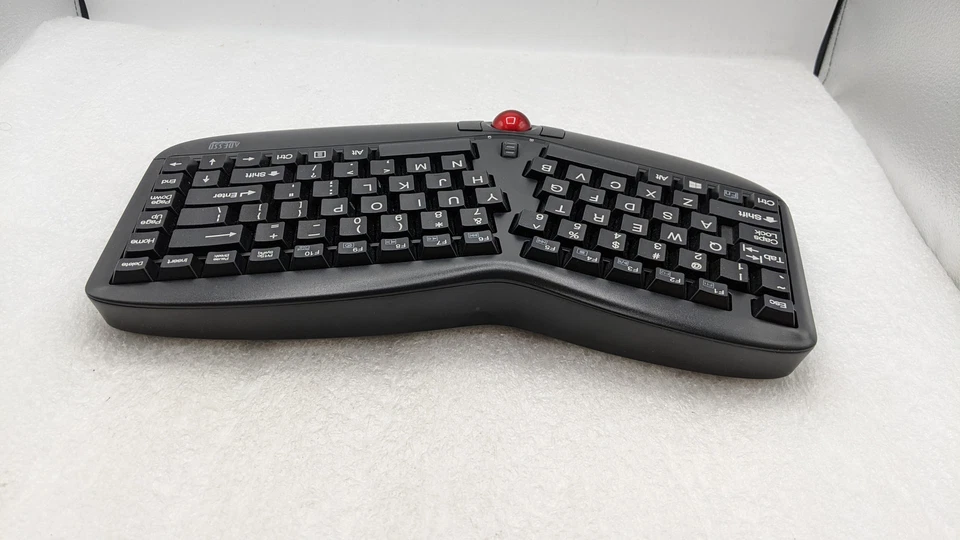 ADESSO WKB-3150UB Tru-Form Media 3150 2.4 Ghz Wireless Ergo Trackball Keyboard - Image 4 of 4