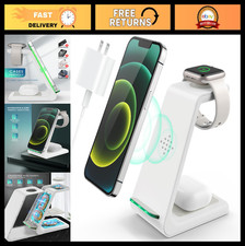 3-in-1 Fast Wireless Charging Station for iPhone, Apple Watch  AirPods - Desk C