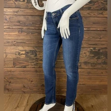 Arizona Jean Company | Darkwash Denim Blue Jeans Super Skinny Short