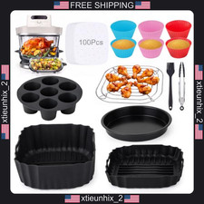 Air Fryer Accessories Set for Ninja Crispi Pro 14pcs Includes Racks Liners