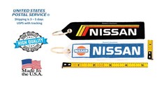 Nissan Double Sided Keyring Embroidered Keychain Durable Key Fob DATSUN