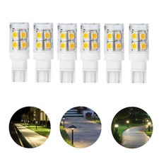 Low Voltage Landscape Replacement LED Light Bulb 12V T5 T10 Wedge Base 25W Eq...