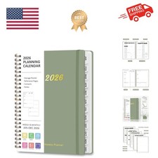 2026 Planner, Weekly and Monthly Calendar Planning Agenda, Jan 2026 - Dec 202...