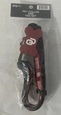 Oklahoma University Boomer Sooner Pet Collar & Tag Set by IPG Team Sports