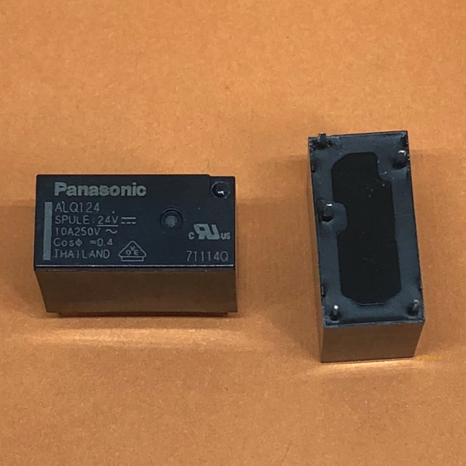 10 Stück NEU Panasonic ALQ124 10A 250VAC 5 Pins Leistungsrelais #QW