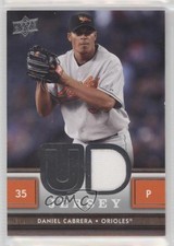2008 Upper Deck UD Game Jersey Series 1 Daniel Cabrera #UD-DC r9d