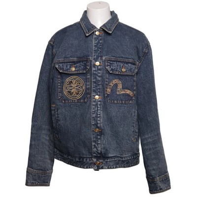 Evisu, Jeansjacke, Herren, Größe: XL, Blau, Baumwolle/Elasthan, Print #QOu