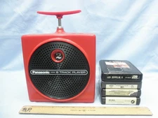 "DETONATOR RED" 1974 Panasonic TNT Dynamite Plunger 8 Track Player-Serviced