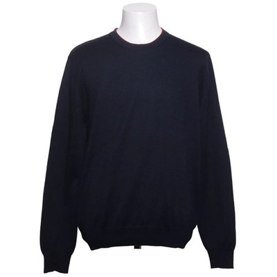 Gino Marcello, Strickpullover, Größe: L, Blau, Acryl/Wolle, Einfarbig #KKa