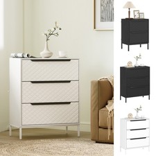 Drawer Dresser for Bedroom, Chest of Drawers with Aluminium Handles