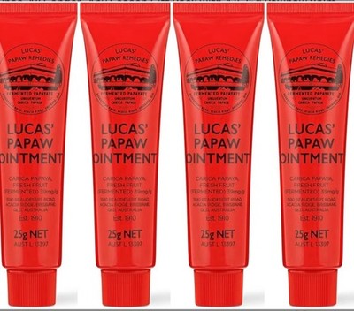 Lucas  Pawpaw Ointment 25g, Pack Of 4 Tubes