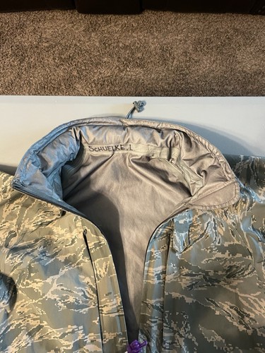 US Military Jacket Large All Purpose Environmental Camo Parka Rain - Picture 11 of 12