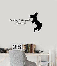 Vinyl Wall Decal Dancing Quote Dancer Dance Breakdancing Stickers ig5545 