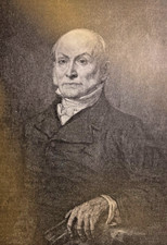 1884 Vintage Magazine Illustration President John Quincy Adams