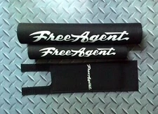 BLACK FREE AGENT classic repro padset BMX oldschool vintage RARE