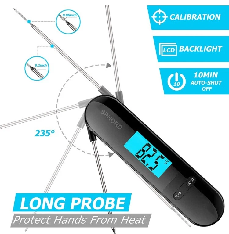 Meat Thermometer, Digital Food Thermometer, Instant Read Food Meat Thermometer, Digital Food Thermometer, Instant Read Food