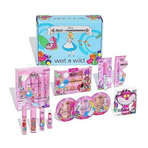 Wet N Wild Alice in Wonderland Limited Edition PR Box - Makeup Set with Brushes - Afbeelding 1 van 8
