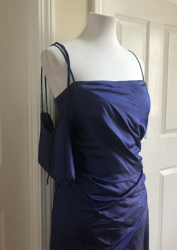 PATRA Women Sleeveless Long Full Length Purple Evening Dress Gown NWT Size 14 - Picture 2 of 9
