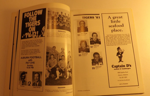 1981 Auburn Football Illustrated, The Alabama Game, Legion Field, The Iron Bowl - Picture 8 of 10