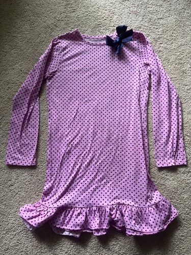 GAP KIDS ~ Big Girls Nightshirt Dress Pajamas ~ Size 14 ~ Polka Dots nightgown