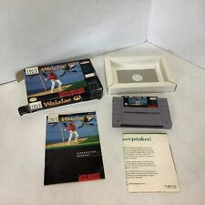 Waialae Country Club True Golf Classics Super Nintendo Game w/Box & Manual