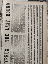 Sk47 Ephemera 1959 Ejército Británico Artículo Chipre Eoka Noticias