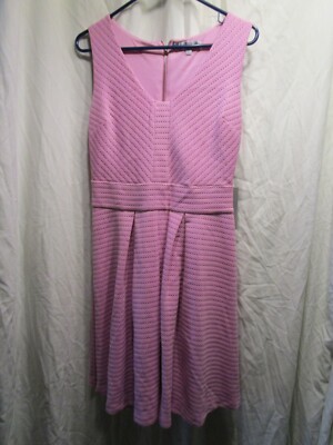 JENNIFER LOPEZ Fit Flare Sleeveless Dress Dusty Pink Women's Sz 10 | eBay