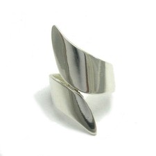 Long Plain Sterling Silver Ring Hallmarked Solid 925 Handcrafted