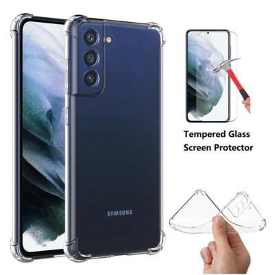 For Samsung Galaxy S23 S22 S21 Ultra S20 FE S10E S9 Plus Slim Clear Case Cover