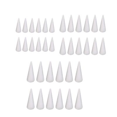 12x Schaumstoffkegel für DIY Projekte Weihnachtsbaum Styroporkegel für Hochzeiten,