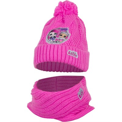 L. O.L.Überraschung Lol 2pezzi Hut Pon Halsband Winter Mädchen 52/54