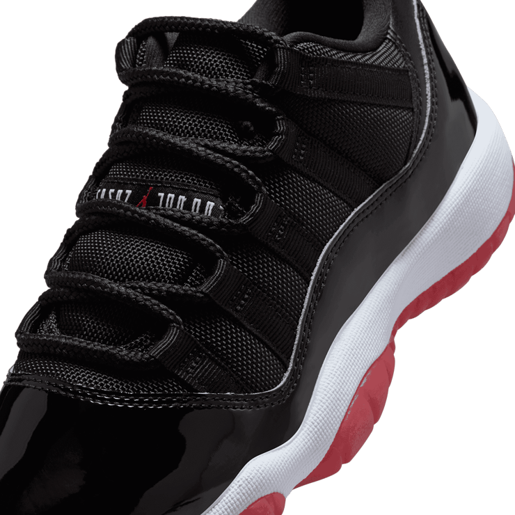 Nike Air Jordan 11 Retro Low (GS) Shoes Black Varsity Red FV5121