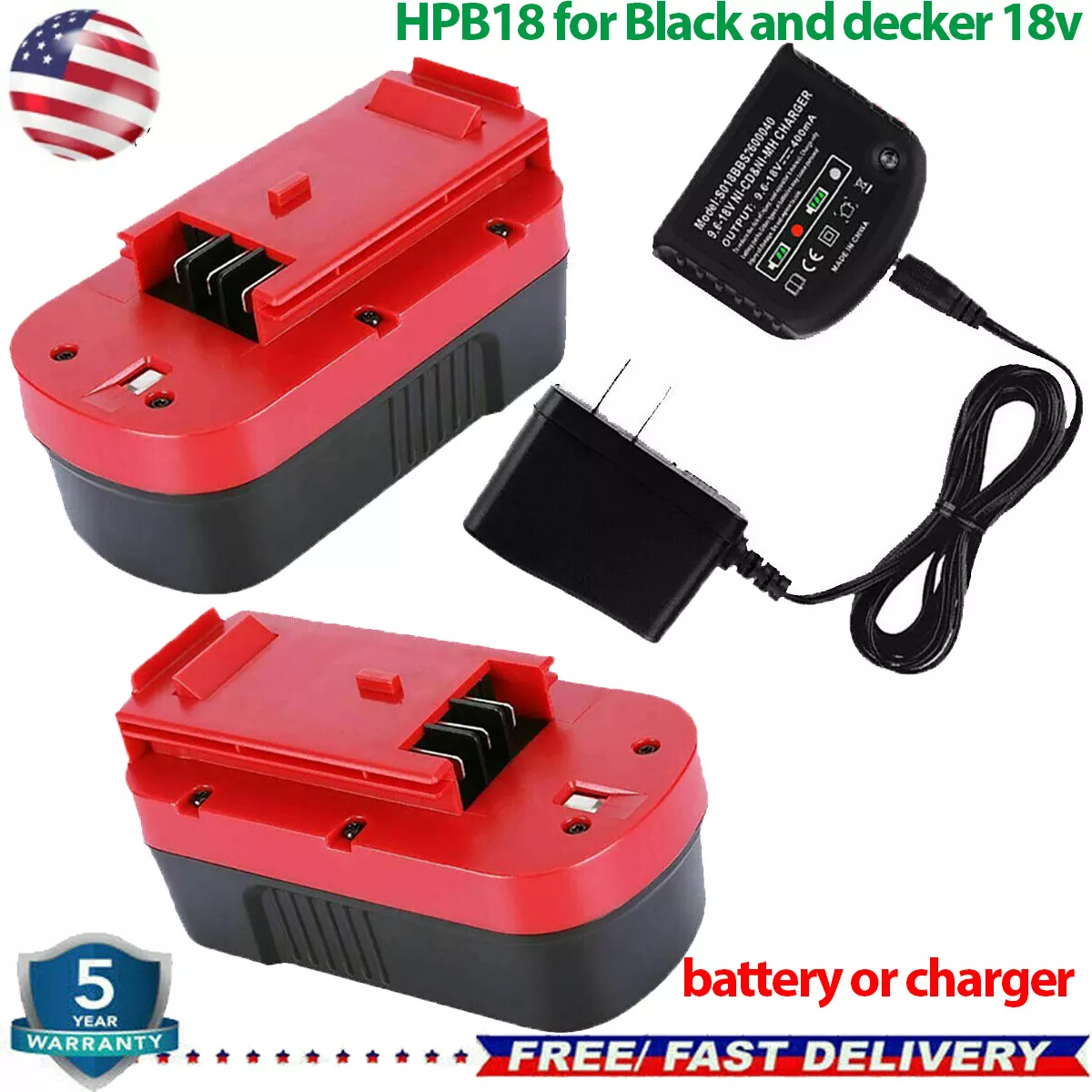 For Black & Decker 244760-00 HPB18-OPE 18 volt HPB18 Battery Pack FSB18