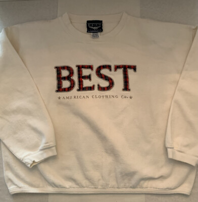Best American Clothing Company athletic Crop Pullover sweatshirt sweater  Vintage