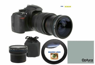 18X ULTRA FISHEYE WIDE ANGLE LENS FOR NIKON Nikkor AF-S 50mm f/1.8G 50mm f/1.4G 