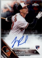 2016 Topps Chrome Rookie Autographs #RAJR Joey Rickard Auto - NM-MT