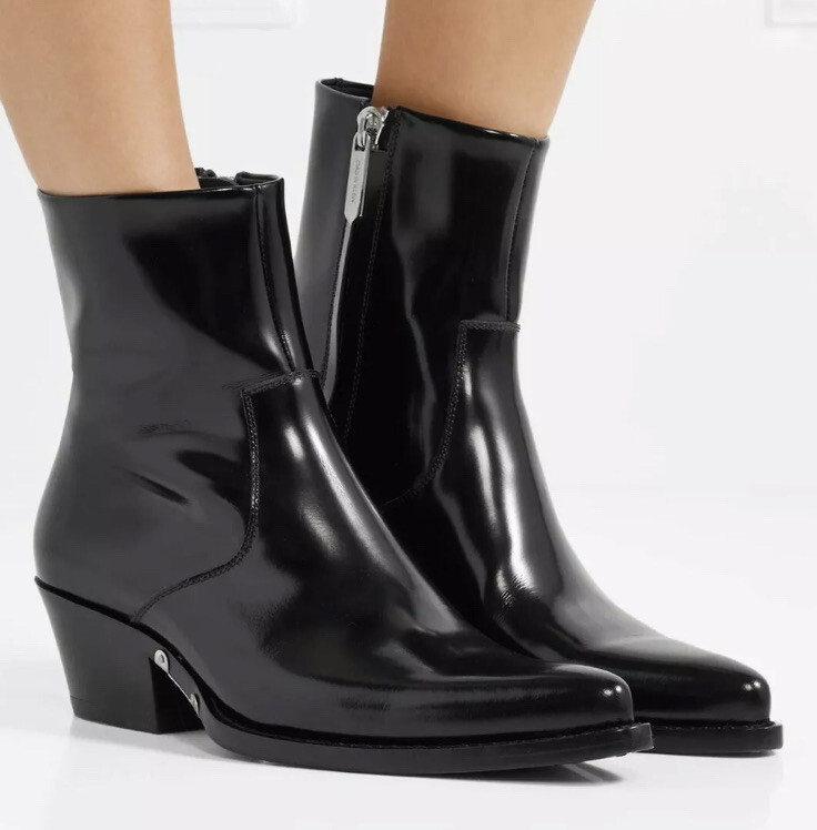 Calvin Klein 205W39NYC Tiesa Leather Western Boots Women's Calvin Klein 205W39NYC Tiesa Leather Western Boots Women's