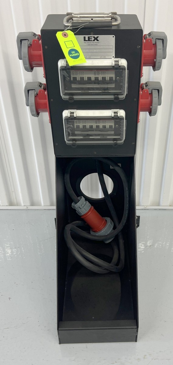 LEX PH032W3 Power Distribution Box , S203UP-K16A BREAKERS. 32A, 3