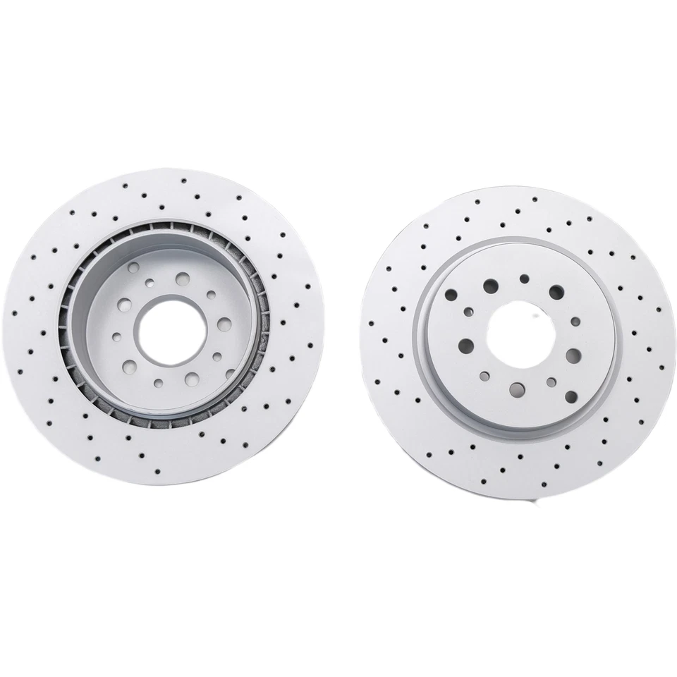 NEW 228411 Rear Brake Rotor Set for Maserati Granturismo Quattroporte Grancarbio - Image 3 of 4
