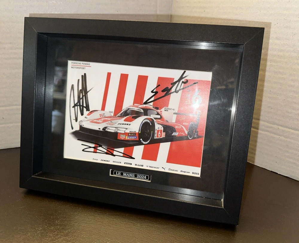 Le Mans 24hr Porsche 6 WEC Signed by Estre, Lotterer, Vanthoor