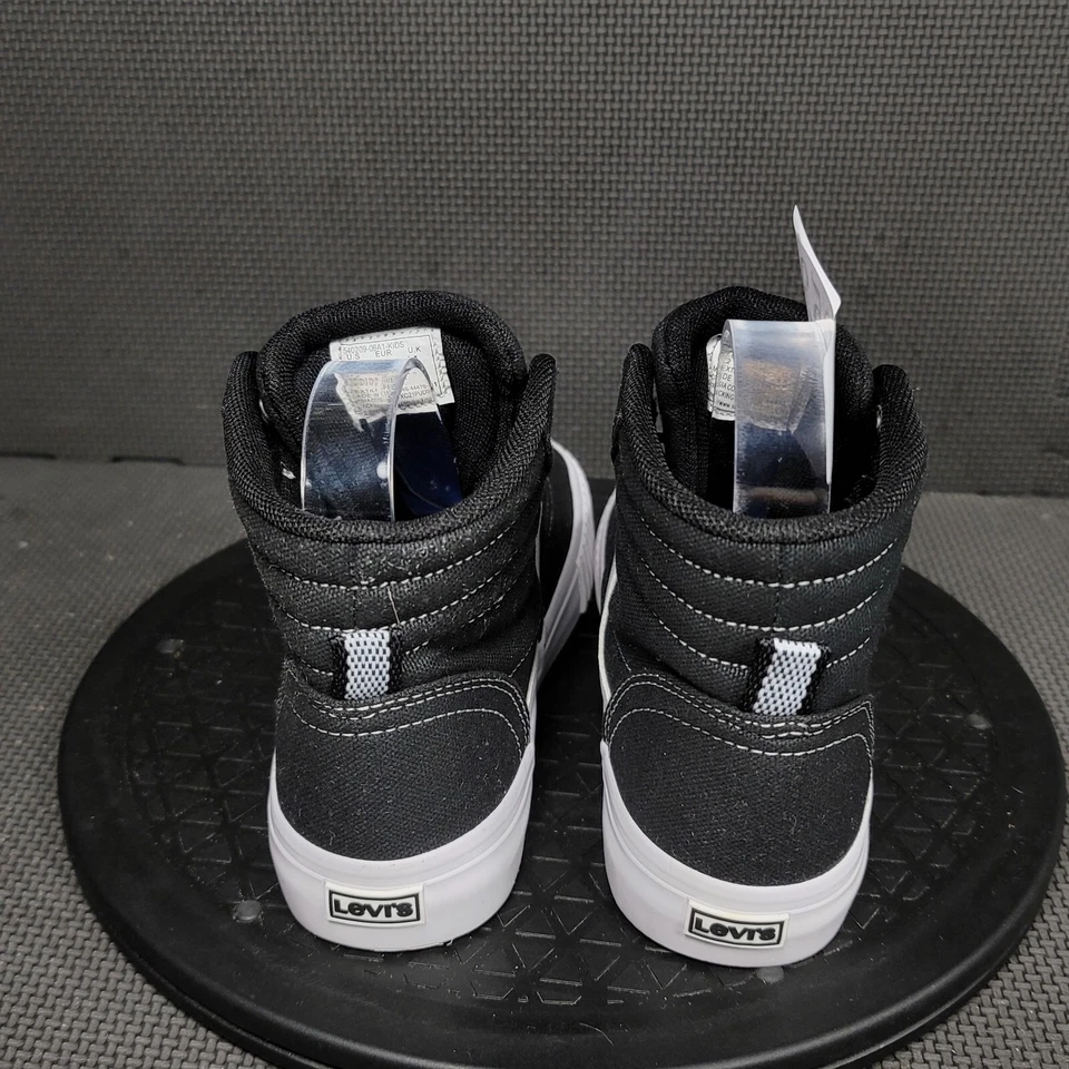 Levis Lance CHM Grafix туфли молодежи Sz 2 черный белый холст середины кроссовки тренажеры - Изображение 4 из 4