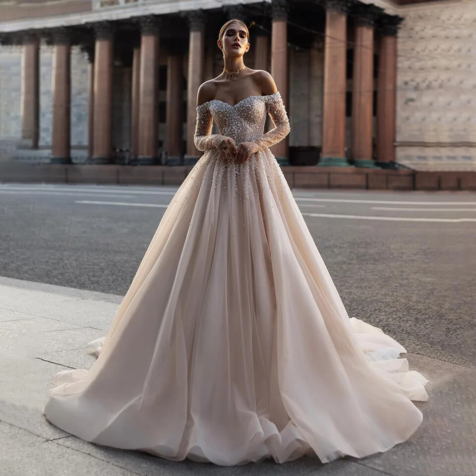 Bling Princess Ball Gown Wedding Dresses