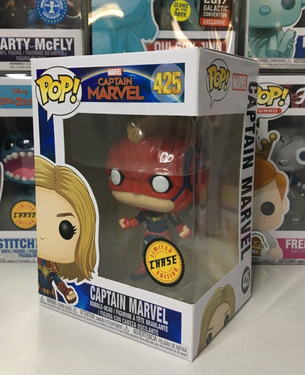 Funko Pop! Marvel Captain Marvel #425 Captain Marvel Edición Persecución Nuevo En Caja