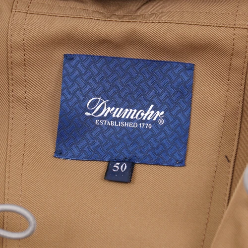 Drumohr Camel Knit Cotton Hooded Anorak Jacket with Panel Details L (Eu 50) image 7