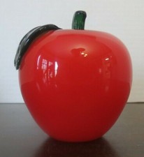 Vintage Murano Style Hand Blown Glass Fruit - Tomato 2